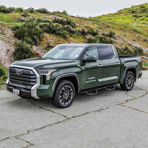 Westin 2022+ Toyota Tundra Crew Max Outlaw Nerf Step Bars - Textured Black - 20-14235
