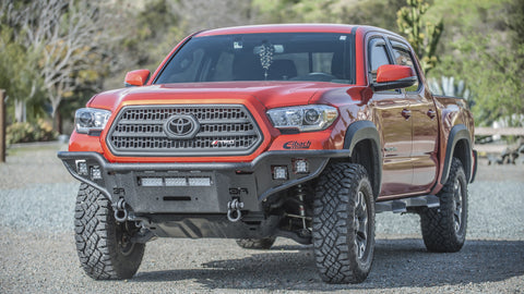 Body Armor 4x4 2016+ Toyota Tacoma Desert Series Front Winch Bumper - TC-19337