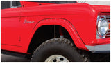 Bushwacker 66-77 Ford Bronco Cutout Style Flares 2pc - Black - 20001-07