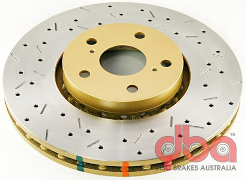 DBA 04-06 Lexus RX330 Front 4000 Series Drilled & Slotted Rotor - 42702XS