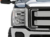 Raxiom 11-16 Ford F-250 Super Duty LED Projector Headlights - Chrome Housing (Clear Lens) - SD3621
