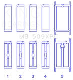 King Chevrolet 400 V8 Coated Performance Rod Bearing Set - MB509XPCSTDX