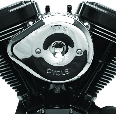 S&S Cycle Stealth Slasher Teardrop Air Cleaner Cover - Chrome - 170-0532