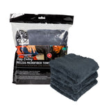 Chemical Guys Ultra Edgeless Microfiber Towel - 16in x 16in - Black - 3 Pack - MIC34703
