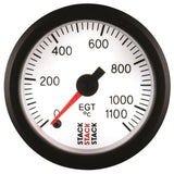 Autometer Stack 52mm 0-1100 Deg C Pro Stepper Motor Exhaust Gas Temp Gauge - White - ST3363