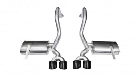 Corsa 97-04 Chevrolet Corvette C5 Z06 5.7L V8 Black Xtreme Axle-Back Exhaust - 14961BLK