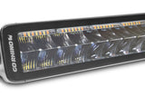 Go Rhino Xplor Blackout Combo Series Dbl Row LED Light Bar w/Amber (Side/Track Mount) 40in. - Blk - 754004012CDS