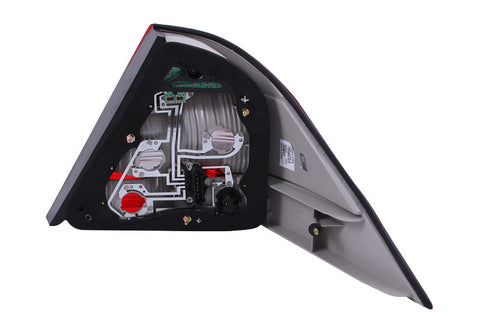 ANZO 2000-2005 Mercedes Benz S Class W220 LED Taillights Red/Smoke - 321122