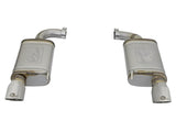 aFe MACHForce XP 2.5in 409 Stainless Axle Back Exhaust w/Stainless Tips 15-17 Ford Mustang I4-2.3L - 49-43085-P