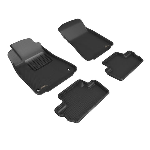 3D MAXpider 09-15 Lexus Is Kagu Floor Mat- Black R1 R2 - L1LX01701509