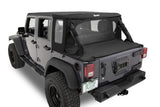 Bestop 07-18 Jeep Wrangler JK 4-Door Halftop Conversion Kit (Black Diamond) - 80103-35