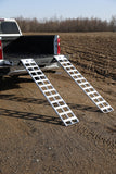 Gen-Y Lightweight 6.5ft Aluminum Loading Ramps 12in x 78in 600lb Capacity Per Ramp - Pair - GH-18078