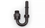 Russell Performance Adapter Fitting 3/8in SAE Quick Disconnect 90 DEG - Blk - 644053