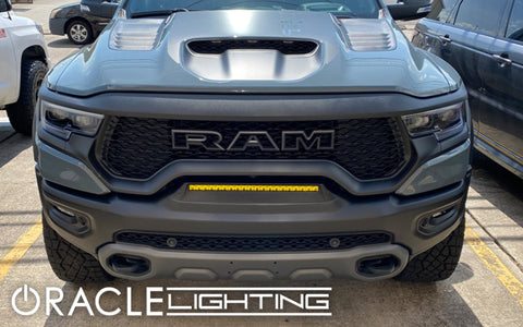 ORACLE Lighting 19-22 RAM Rebel/TRX Front Bumper Flush LED Light Bar System - Yellow - 5885-006