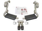 aFe MACHForce-Xp 2in 304 SS Cat-Back Exhaust w/Carbon Fiber Tips 13-16 Porsche Boxster 2.7L/3.4L - 49-36415-C