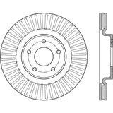 StopTech 13-15 Nissan Pathfinder Slotted Front Left Rotor - 126.42120SL
