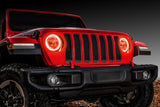 Oracle Jeep Wrangler JL/Gladiator JT LED Surface Mount Headlight Halo Kit - ColorSHIFT - 1214-330