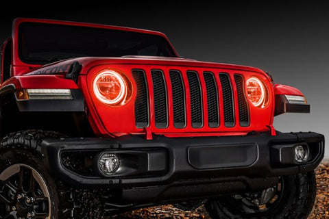 Oracle Jeep Wrangler JL/Gladiator JT LED Surface Mount Headlight Halo Kit - ColorSHIFT - 1214-330