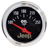 Autometer Jeep 52.4mm Short Sweep Electronic 100-250 Def F Transfer Case Temperature Gauge - 880430