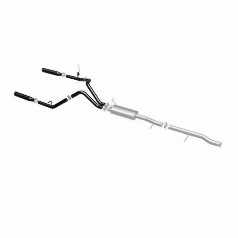 MagnaFlow SYS Cat-Back 3.5in Black Dual Split Rear Tips 10-13 Chevy Silverado / GMC Sierra 5.3L - 15362