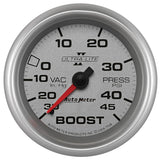 Autometer UL II 2 5/8inch 30 IN HG/45 PSI Mechanical Boost/Vacuum Gauge - 7708