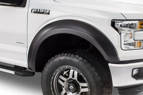 Bushwacker 15-17 Ford F-150 Styleside Extend-A-Fender Style Flares 4pc 67.1/78.9/97.6in Bed - Black - 20936-02