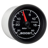 Autometer ES 52.4mm 30 In. HG/20 PSI Vacuum/Boost Gauge - 5907