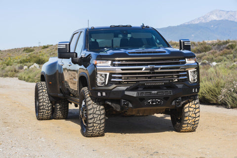 DV8 Offroad 20-23 Chevrolet Silverado 2500/3500 Spec Series Front Bumper w/ Winch - FBCS2-03