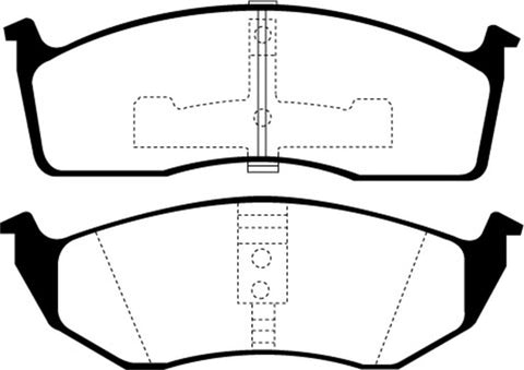 EBC 93-94 Chrysler Concorde 3.3 Yellowstuff Front Brake Pads - DP41123R