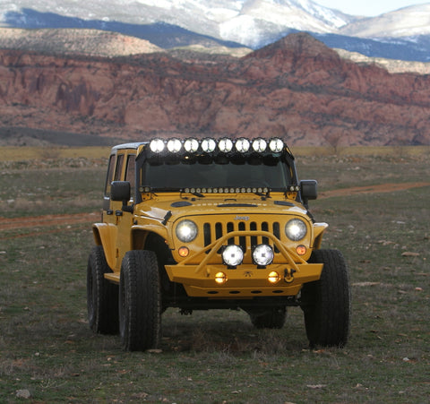 KC HiLiTES 07-18 Jeep JK (Not for Rubicon/Sahara) 7in. Gravity LED Pro DOT Headlight (Pair Pack Sys) - 42341