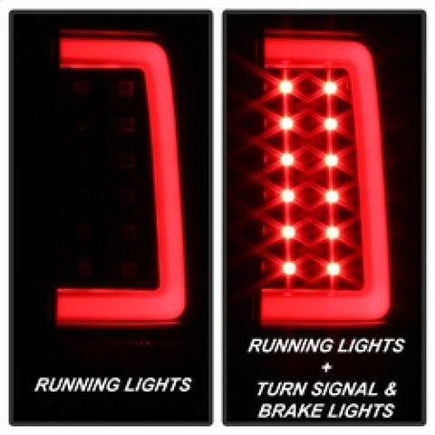 Spyder 07-13 Silverado (Will Not Work w/2010 921 Bulb) V3 LED Tail Lghts Blk ALT-YD-CS07V3-LBLED-BK - 5084088