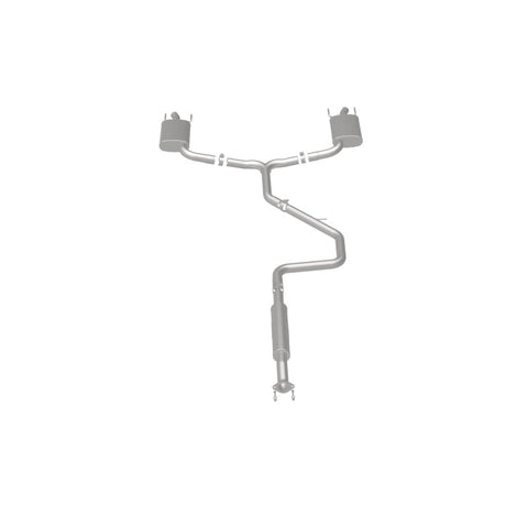 MagnaFlow Cat-Back SS 2.25/2.5in Dual Split Rear Exit Polished 3in Tip 2015 Chev Impala 3.6L V6 - 19023