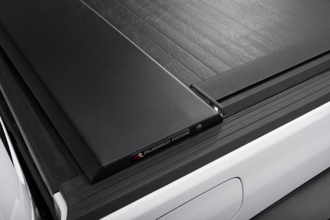 Rugged Ridge 20-22 Jeep Gladiator w/Trail Rail Sys Armis Tonneau Cover w/Max Track - Tex. Blk - 13550.35