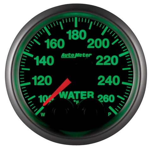 Autometer Elite 52mm 100-260 Degress F Water Temperature Peak and Warn Gauge w/ Electonic Control - 5654