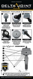 ICON 07-16 GM 1500 Tubular Upper Control Arm Delta Joint Kit (Small Taper) - 78600DJ