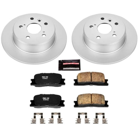 Power Stop 01-03 Toyota Highlander Rear Z17 Evolution Geomet Coated Brake Kit - CRK1069