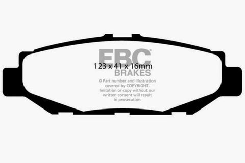 EBC 93-97 Lexus GS300 3.0 Yellowstuff Rear Brake Pads - DP4848R
