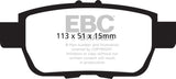 EBC 05-14 Honda Ridgeline 3.5 Greenstuff Rear Brake Pads - DP61754