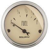 Autometer 2in 73 E/8-12 F Antique Beige Fuel Level Gauge - 1816