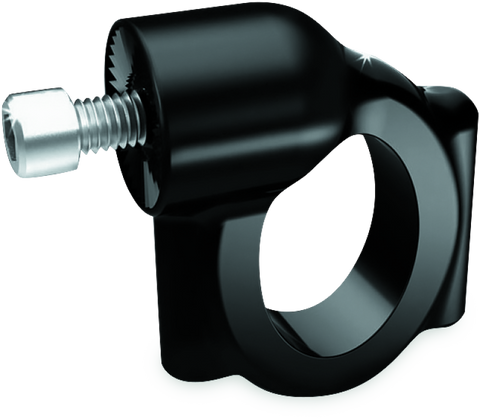 Kuryakyn Side Mount License Plate Holder Clamp 86-17 Softails Gloss Black - 3116