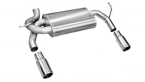 Corsa 2007-2011 Jeep Wrangler 3.8L/12-14 Wrangler 3.6L Polished Sport Axle-Back Exhaust - 24412