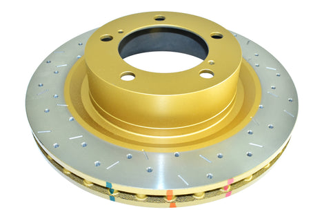 DBA 08-10 Toyota Sequoia/07-10 Tundra 2WD/4WD Front Drilled and Slotted 4000 Series Rotor - 42724XS