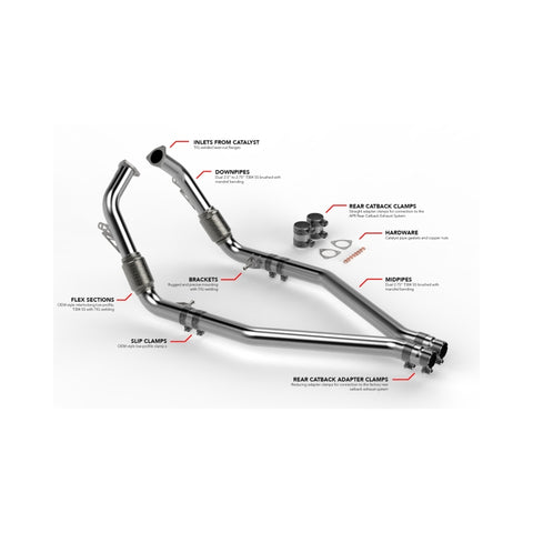 APR 18-25 Audi SQ5/21-25 Audi SQ5 Sportback (B9) Midpipe Exhaust System - MPK0009