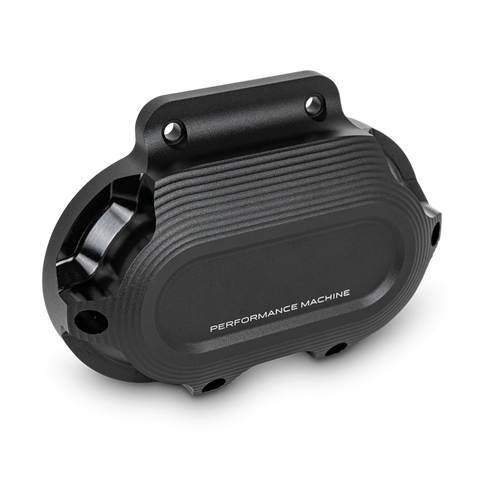 Performance Machine Cable Clutch Cover Race Series - Black Ops - 0177-2077-SMB