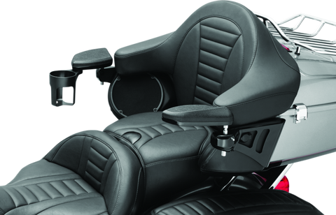 Kuryakyn Passenger Armrest 14-Up Touring & Tri Glide Black - 8700
