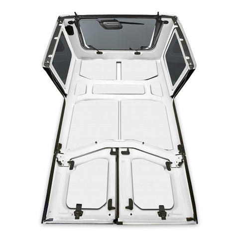 DEI 18-23 Jeep Wrangler JL 4-Door Boom Mat Complete Headliner Kit - 13 Piece - White - 50180