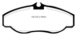 EBC 99-03 Land Rover Discovery (Series 2) 4.0 Yellowstuff Front Brake Pads - DP41037R