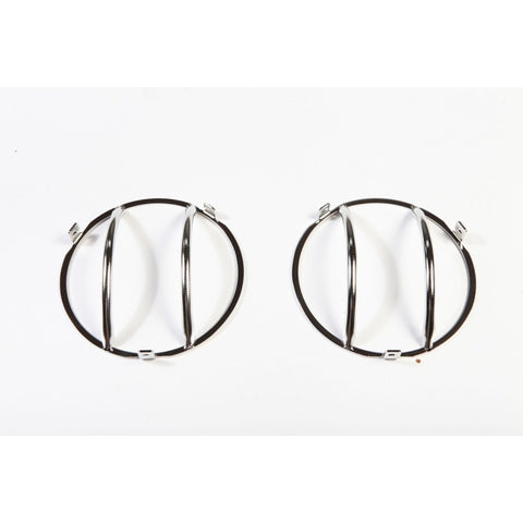 Rugged Ridge 97-06 Jeep Wrangler TJ Stainless Steel Headlight Euro Guard Kit - 11142.01