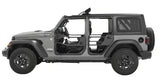 Bestop 20-26 Jeep Gladiator / 18-26 Wrangler JL 4-Door Element Doors (Rear Matte Black) - 51741-01