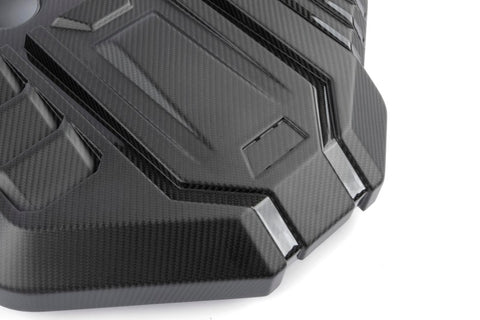 Dinan 21-27 BMW M2/M3/M4 (G80/G82/G87) Matte Carbon Fiber Engine Cover w/Gloss Accents - D590-0005-B